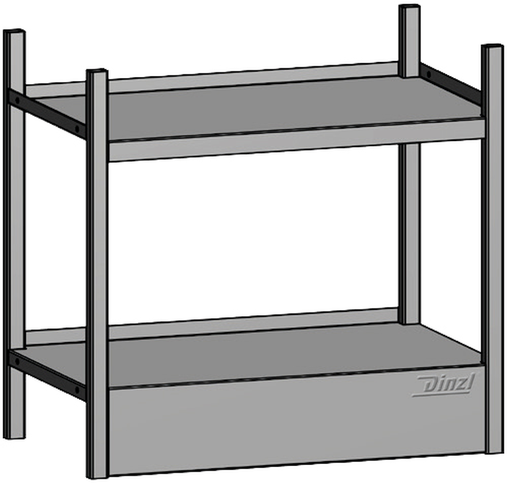Bild von JURA-MODUL - Bodenmodul - Bodenmodul mit einem Universalfachboden (VPE=1 Stück)